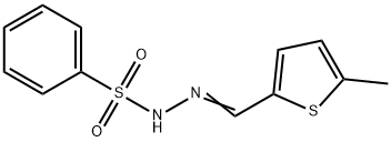 N-[(E)-(5-methylthiophen-2-yl)methylideneamino]benzenesulfonamide Struktur