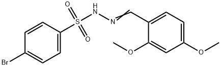 4-bromo-N-[(E)-(2,4-dimethoxyphenyl)methylideneamino]benzenesulfonamide Struktur