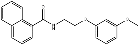 N-[2-(3-methoxyphenoxy)ethyl]naphthalene-1-carboxamide Struktur