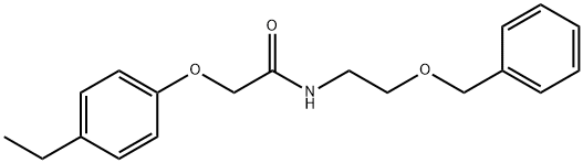 2-(4-ethylphenoxy)-N-(2-phenylmethoxyethyl)acetamide Struktur