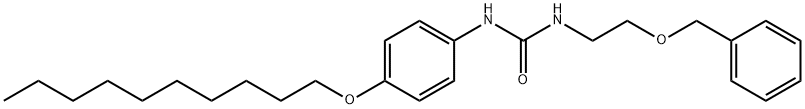 1-(4-decoxyphenyl)-3-(2-phenylmethoxyethyl)urea Struktur