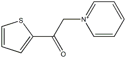 2-pyridin-1-ium-1-yl-1-thiophen-2-ylethanone Struktur