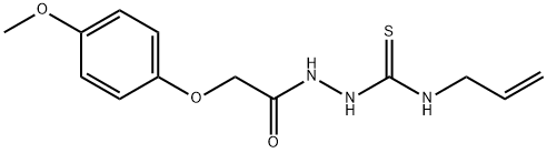 1-[[2-(4-methoxyphenoxy)acetyl]amino]-3-prop-2-enylthiourea Struktur