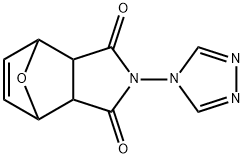 2-(1,2,4-triazol-4-yl)-3a,4,7,7a-tetrahydro-octahydro-1H-4,7-epoxyisoindole-1,3-dione Struktur