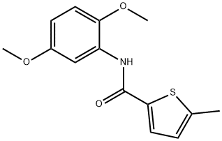 N-(2,5-dimethoxyphenyl)-5-methylthiophene-2-carboxamide Struktur