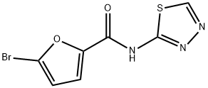 5-bromo-N-(1,3,4-thiadiazol-2-yl)furan-2-carboxamide Struktur