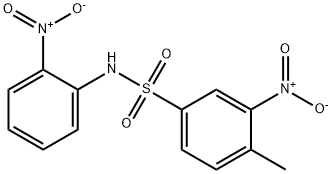 4-methyl-3-nitro-N-(2-nitrophenyl)benzenesulfonamide Struktur