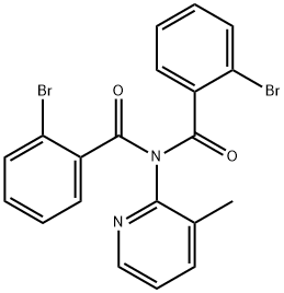 2-bromo-N-(2-bromobenzoyl)-N-(3-methylpyridin-2-yl)benzamide Struktur