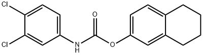 5,6,7,8-tetrahydronaphthalen-2-yl N-(3,4-dichlorophenyl)carbamate Struktur