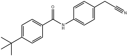 4-tert-butyl-N-[4-(cyanomethyl)phenyl]benzamide Struktur