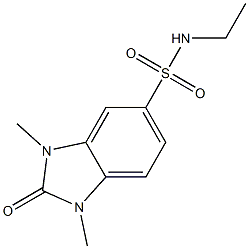 N-ethyl-1,3-dimethyl-2-oxobenzimidazole-5-sulfonamide Struktur