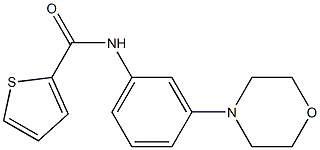 N-(3-morpholin-4-ylphenyl)thiophene-2-carboxamide Struktur