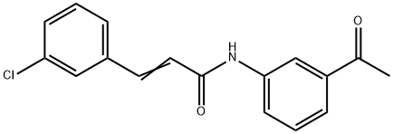 (E)-N-(3-acetylphenyl)-3-(3-chlorophenyl)prop-2-enamide Struktur