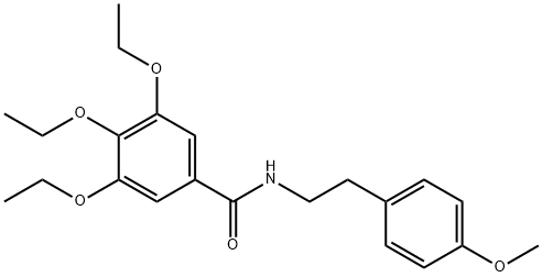 3,4,5-triethoxy-N-[2-(4-methoxyphenyl)ethyl]benzamide Struktur