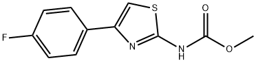 methyl N-[4-(4-fluorophenyl)-1,3-thiazol-2-yl]carbamate Struktur