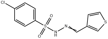 4-chloro-N-[(E)-thiophen-3-ylmethylideneamino]benzenesulfonamide Struktur