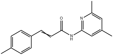 (E)-N-(4,6-dimethylpyridin-2-yl)-3-(4-methylphenyl)prop-2-enamide Struktur