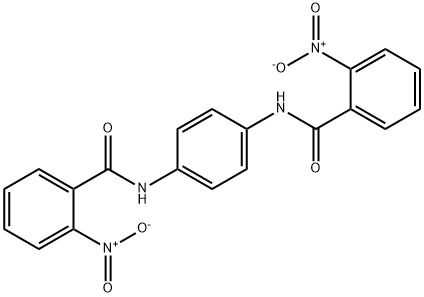 2-nitro-N-[4-[(2-nitrobenzoyl)amino]phenyl]benzamide Struktur