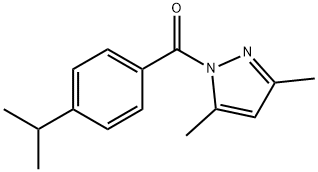 (3,5-dimethylpyrazol-1-yl)-(4-propan-2-ylphenyl)methanone Struktur