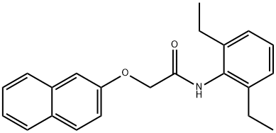 N-(2,6-diethylphenyl)-2-naphthalen-2-yloxyacetamide Struktur