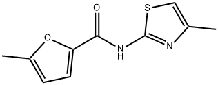 5-methyl-N-(4-methyl-1,3-thiazol-2-yl)furan-2-carboxamide Struktur