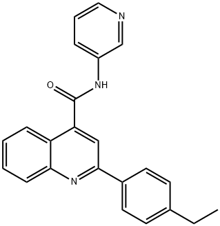 2-(4-ethylphenyl)-N-pyridin-3-ylquinoline-4-carboxamide Struktur