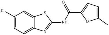 N-(6-chloro-1,3-benzothiazol-2-yl)-5-methylfuran-2-carboxamide Struktur