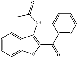 N-(2-benzoyl-1-benzofuran-3-yl)acetamide Struktur