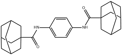 N-[4-(adamantane-1-carbonylamino)phenyl]adamantane-1-carboxamide Struktur