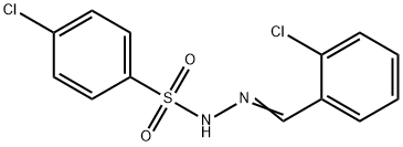 4-chloro-N-[(E)-(2-chlorophenyl)methylideneamino]benzenesulfonamide Struktur