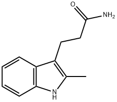 3-(2-methyl-1H-indol-3-yl)propanamide Struktur