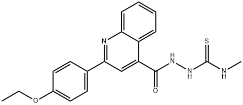 1-[[2-(4-ethoxyphenyl)quinoline-4-carbonyl]amino]-3-methylthiourea Struktur