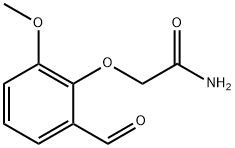 2-(2-formyl-6-methoxyphenoxy)acetamide Struktur