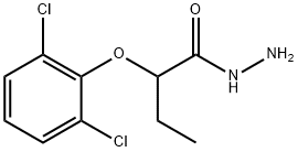 2-(2,6-dichlorophenoxy)butanehydrazide Struktur