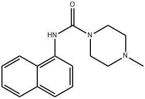 4-methyl-N-naphthalen-1-ylpiperazine-1-carboxamide Struktur