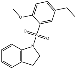 1-(5-ethyl-2-methoxyphenyl)sulfonyl-2,3-dihydroindole Struktur