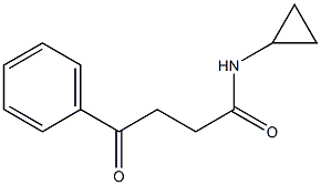 N-cyclopropyl-4-oxo-4-phenylbutanamide Struktur