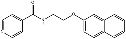 N-(2-naphthalen-2-yloxyethyl)pyridine-4-carboxamide Struktur