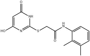 N-(2,3-dimethylphenyl)-2-[(4-hydroxy-6-oxo-1H-pyrimidin-2-yl)sulfanyl]acetamide Struktur