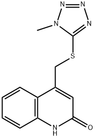 4-[(1-methyltetrazol-5-yl)sulfanylmethyl]-1H-quinolin-2-one Struktur