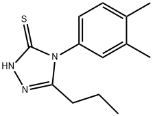 4-(3,4-dimethylphenyl)-3-propyl-1H-1,2,4-triazole-5-thione Struktur