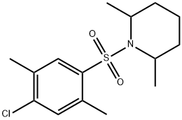 1-(4-chloro-2,5-dimethylphenyl)sulfonyl-2,6-dimethylpiperidine Struktur