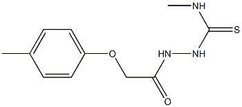 1-methyl-3-[[2-(4-methylphenoxy)acetyl]amino]thiourea Struktur