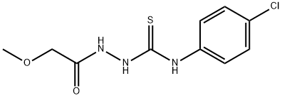 1-(4-chlorophenyl)-3-[(2-methoxyacetyl)amino]thiourea Struktur