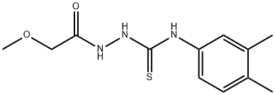 1-(3,4-dimethylphenyl)-3-[(2-methoxyacetyl)amino]thiourea Struktur