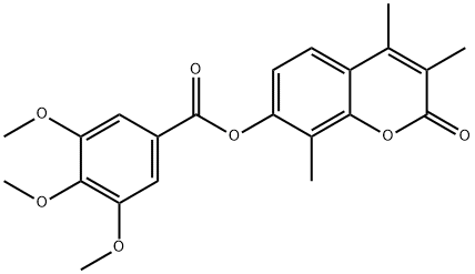 (3,4,8-trimethyl-2-oxochromen-7-yl) 3,4,5-trimethoxybenzoate Struktur