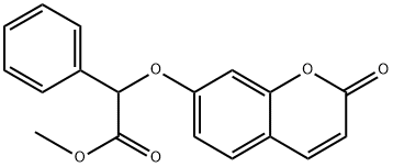 methyl 2-(2-oxochromen-7-yl)oxy-2-phenylacetate Struktur