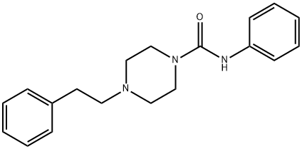 N-phenyl-4-(2-phenylethyl)piperazine-1-carboxamide Struktur