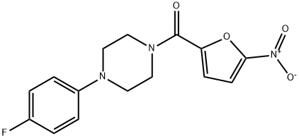 [4-(4-fluorophenyl)piperazin-1-yl]-(5-nitrofuran-2-yl)methanone Struktur