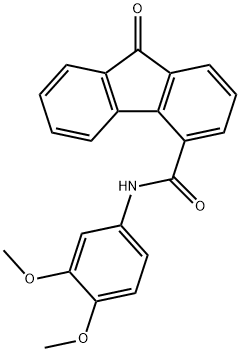 N-(3,4-dimethoxyphenyl)-9-oxofluorene-4-carboxamide Struktur